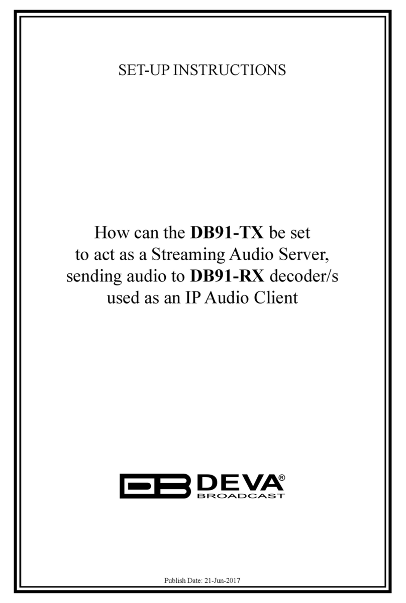 DEVA Broadcast DB91-TX Manual