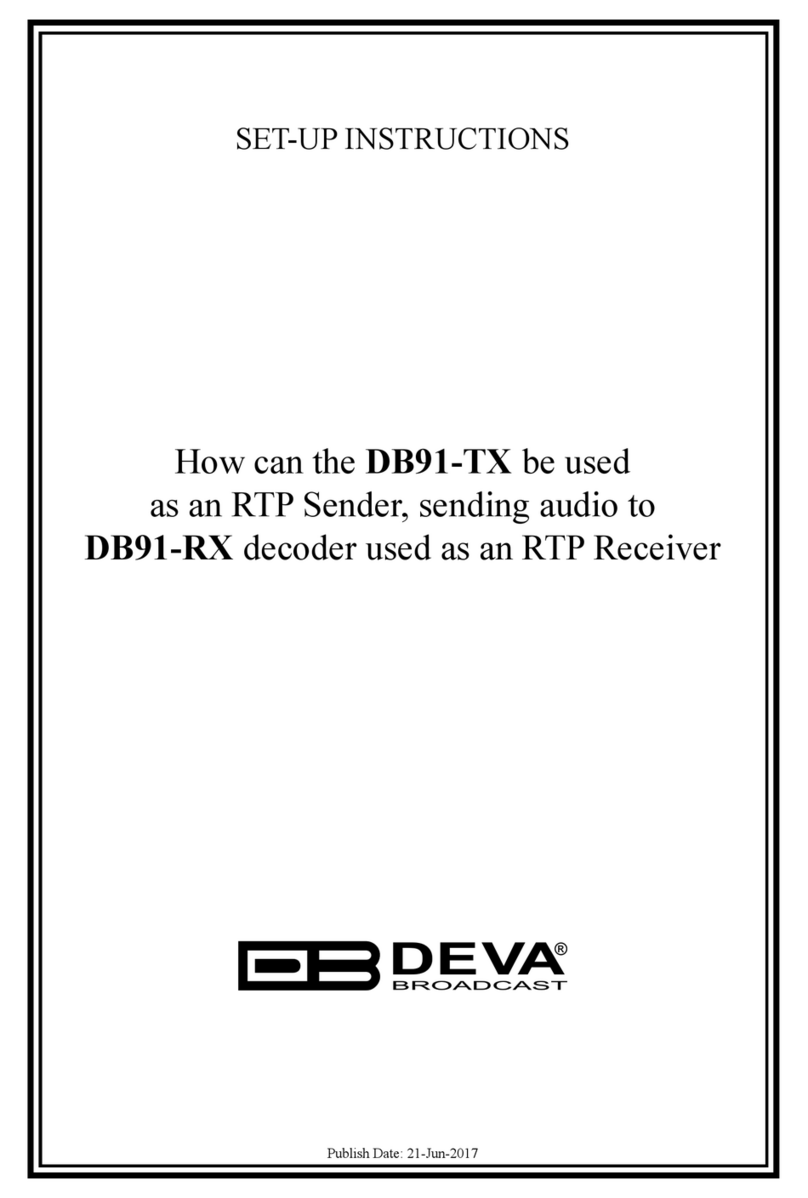 DEVA Broadcast DB91-TX Manual