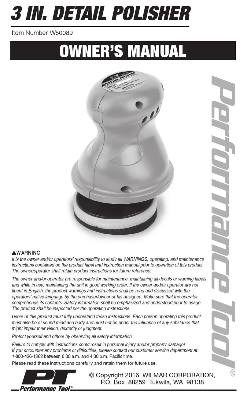 Perfomance Tool W50089 owner's manual