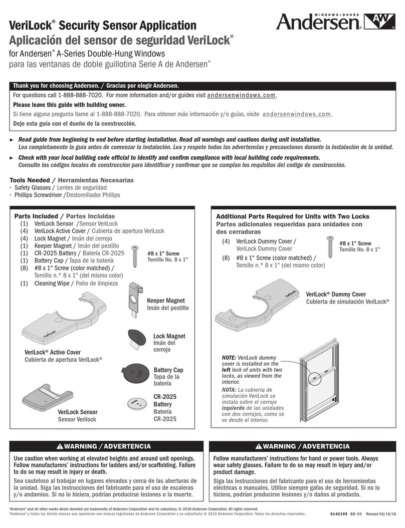 Andersen VeriLock User guide
