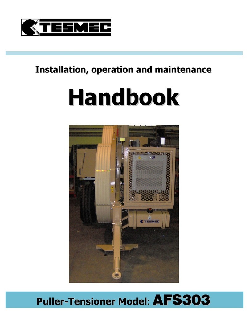 Tesmec AFS303 Installation, operation and maintenance