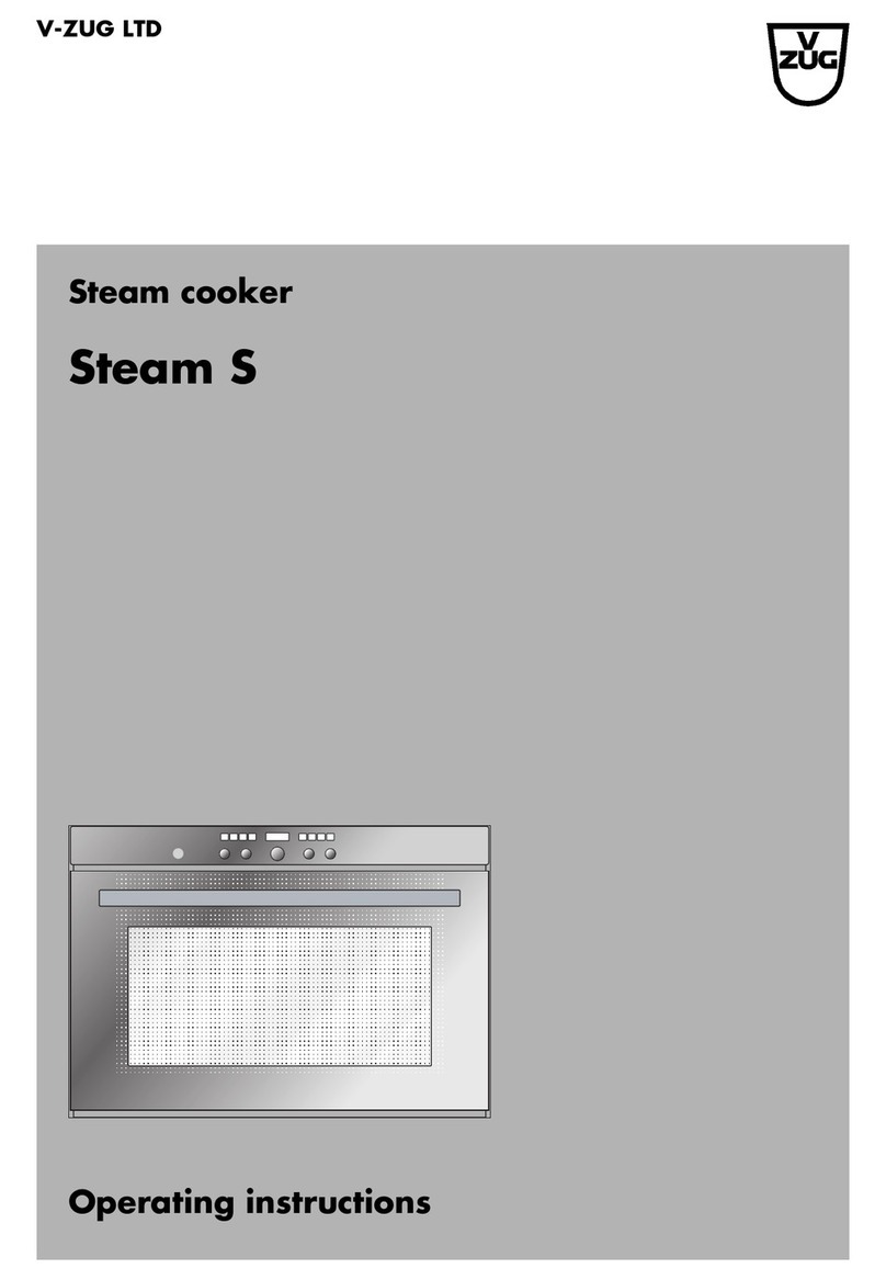 V-ZUG Steam S operating instructions