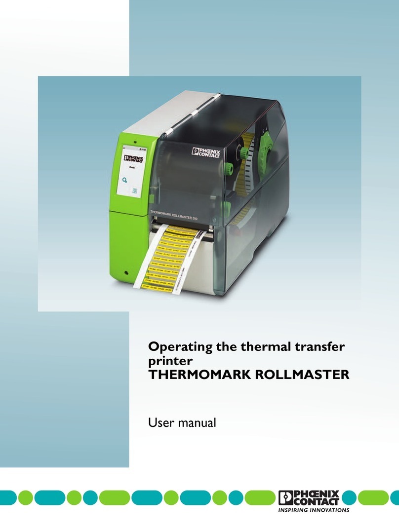 Phoenix Contact THERMOMARK ROLLMASTER 600 User manual