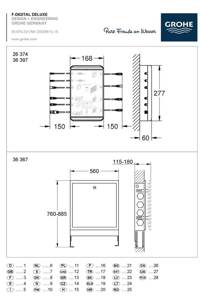 Grohe SPA F-DIGITAL DELUXE Series instructions