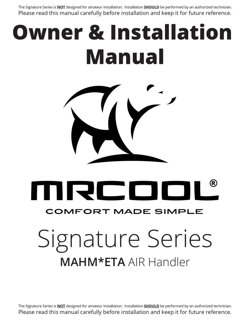 MrCool Signature Series Owners & installation manual