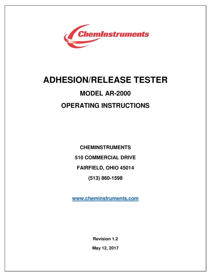 ChemInstruments AR-2000 operating instructions