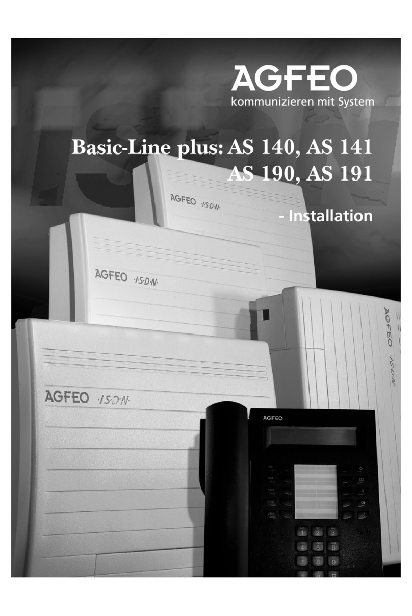 AGFEO Basic-Line plus Series Installation