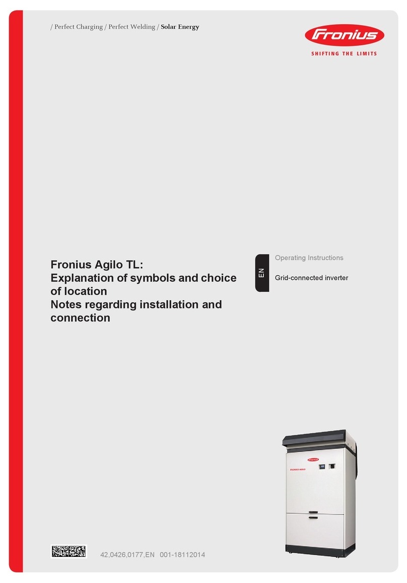 FRO­NIUS Agilo TL User manual