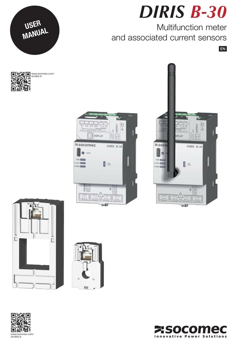 socomec DIRIS B-30 Series User manual