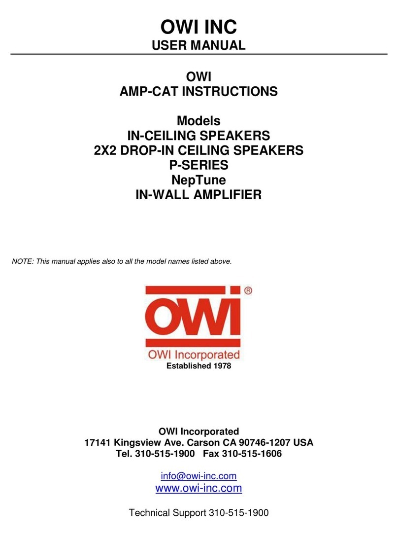 OWI P Series User manual