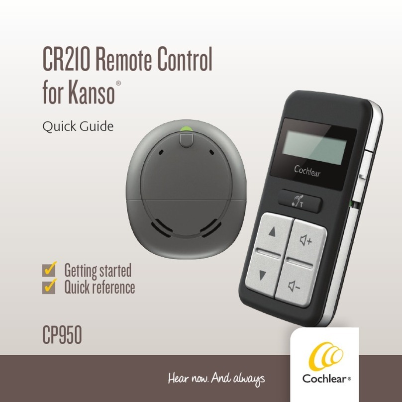 Cochlear Nucleus CR210 User manual