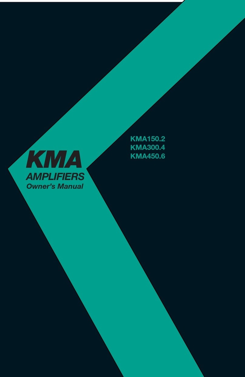 Kicker KMA300.4 User manual