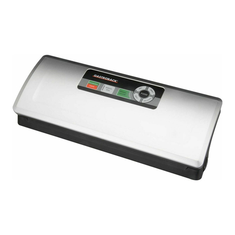 Gastroback Design Vacuum Sealer Plus 46008 User manual