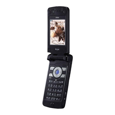 NTT docomo FOMA D701I manual