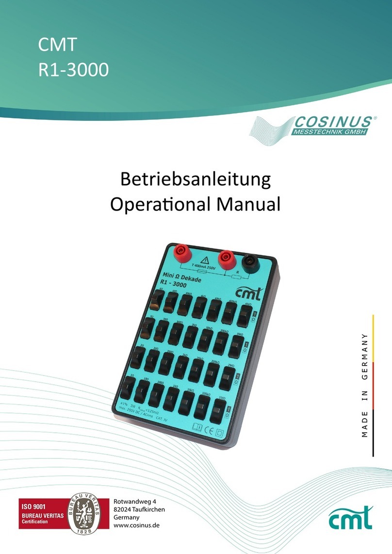 CMT Mini-Decade R1-3000 Operational manual