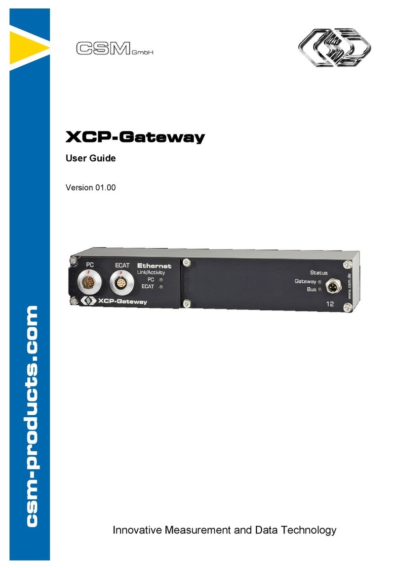 CSM XCP-Gateway user guide