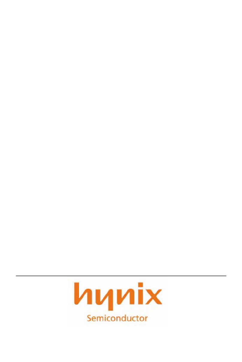Hynix Semiconductor GMS82512 Series user manual