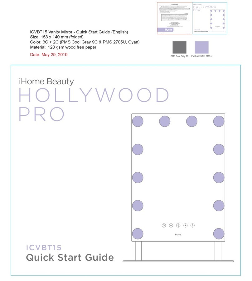 iHome Hollywood Pro iCVBT15 quick start guide