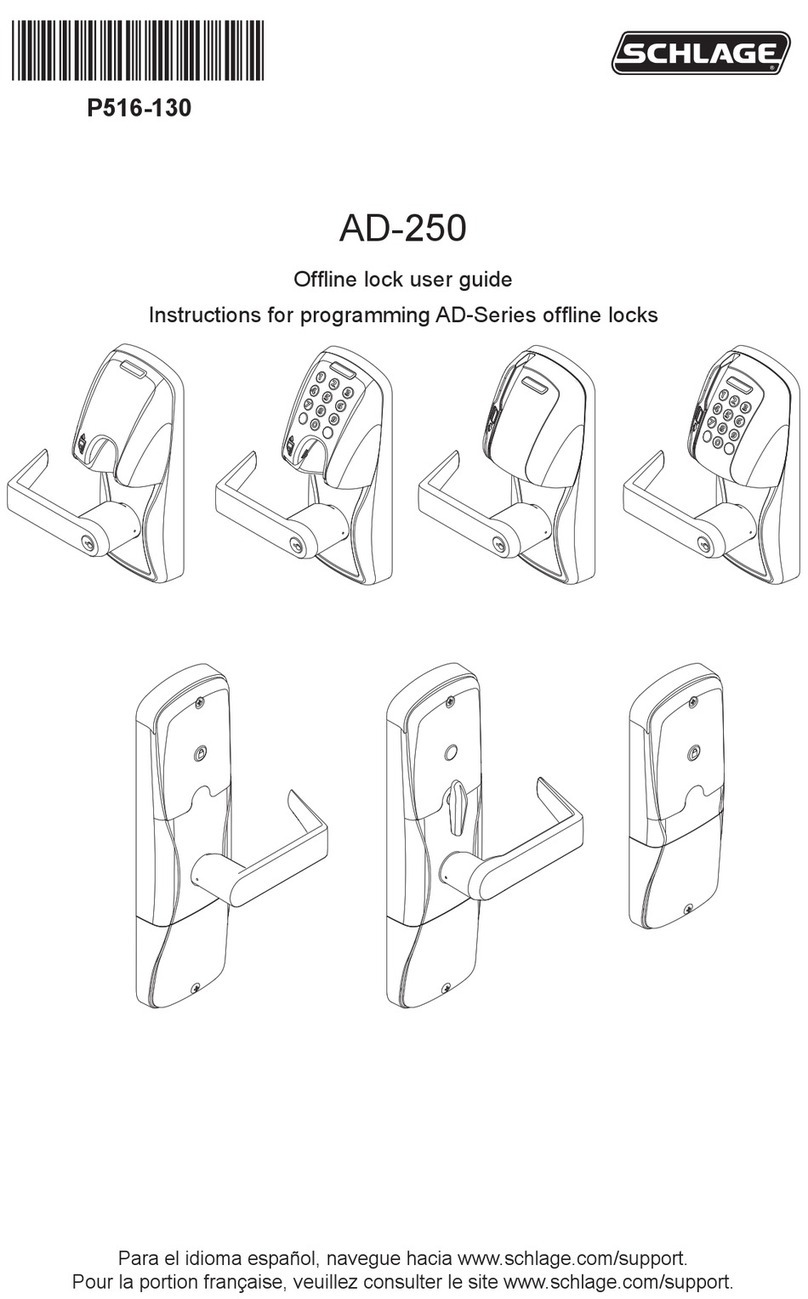 Schlage AD-Series user guide