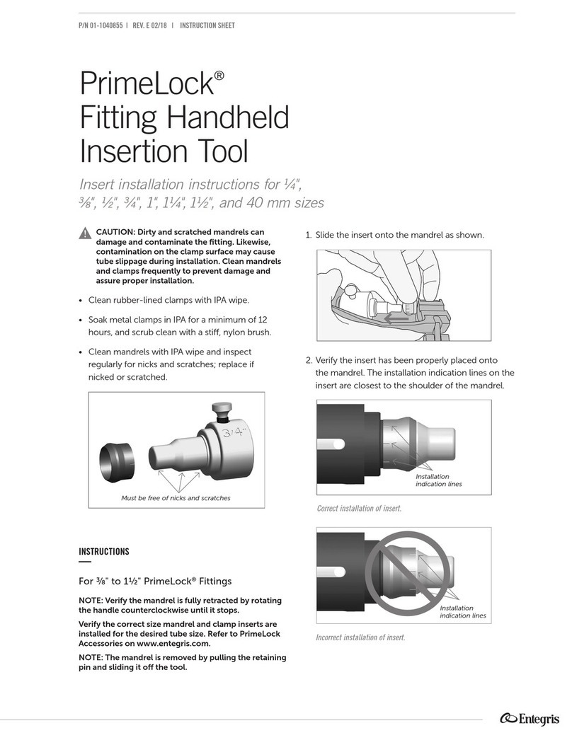 entegris PrimeLock instruction sheet