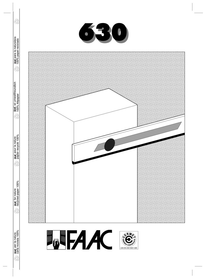 FAAC 630 Series User manual