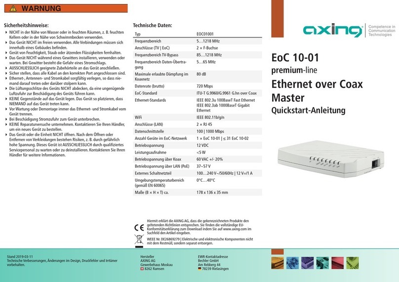axing EoC 10-01 User manual axing EoC 10-01 User manual