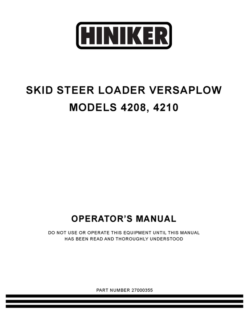 Hiniker VERSAPLOW 4208 Operator's manual