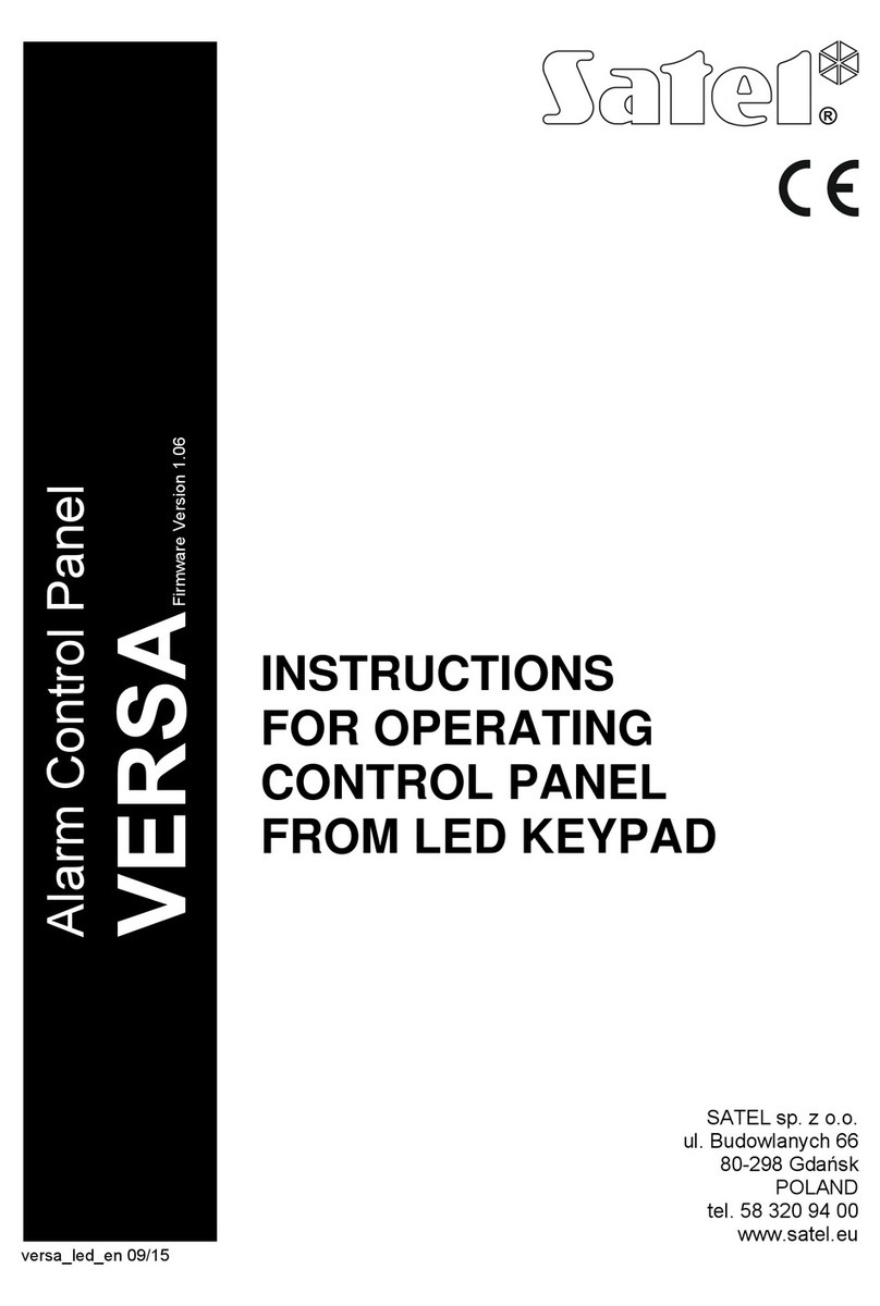 Satel Versa User manual