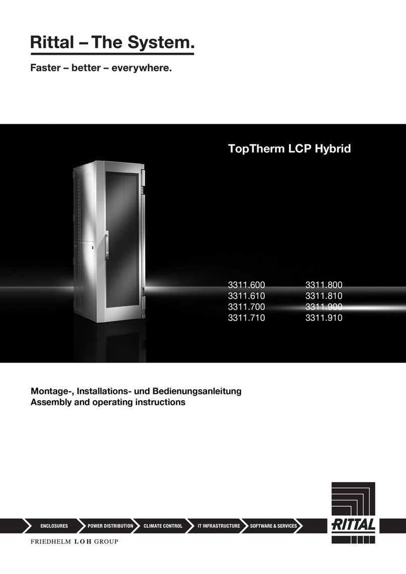 Rittal TopTherm LCP Hybrid Series Assembly and operating instructions