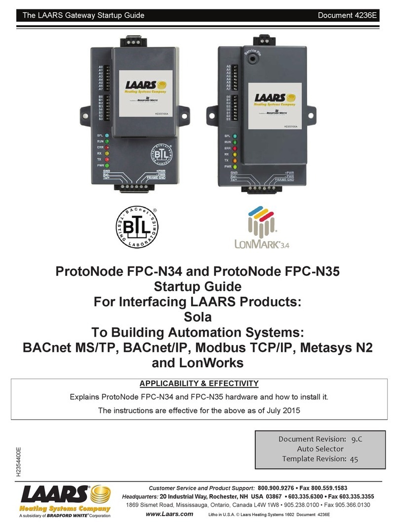 Laars ProtoNode FPC-N34 User guide