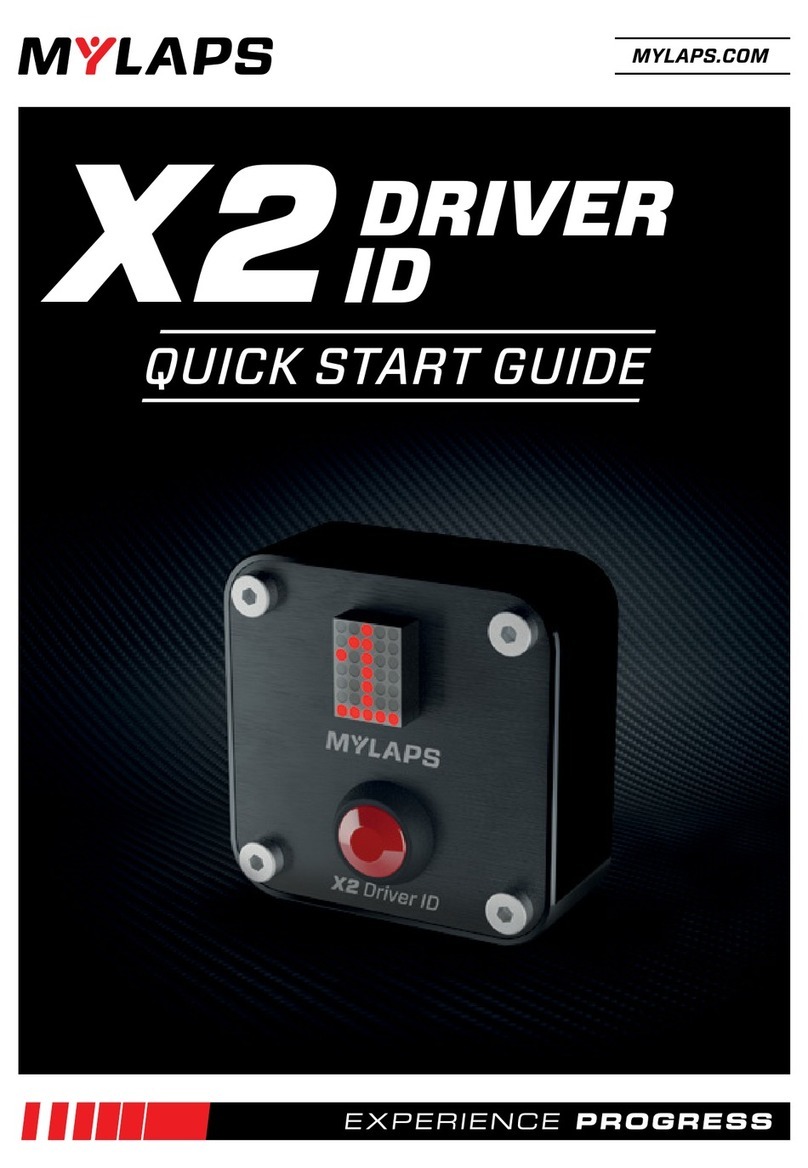 Mylaps X2 Driver ID quick start guide Mylaps X2 Driver ID quick start guide