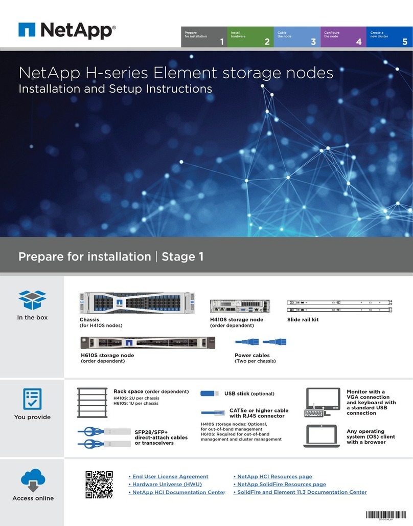 NetApp H410S Installation and setup instructions