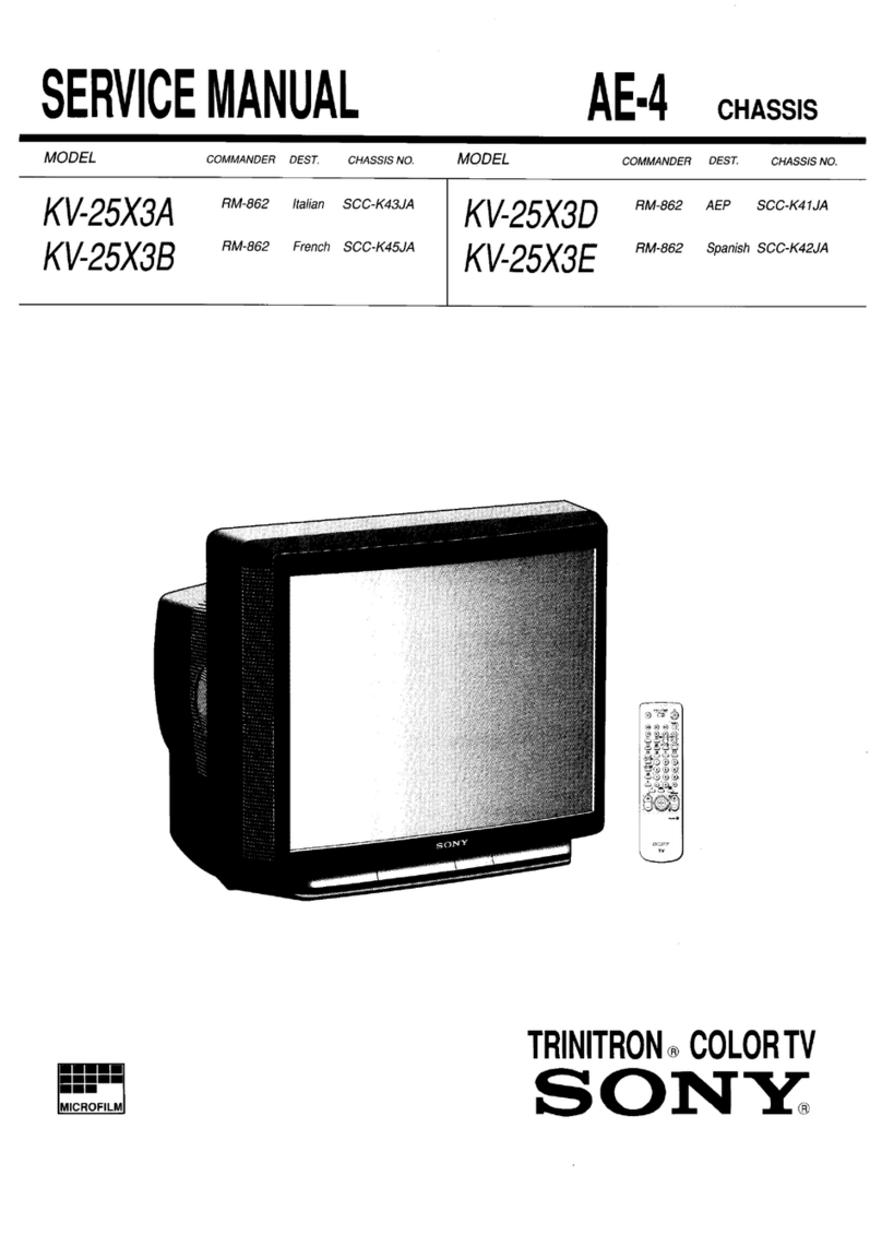 Sony Trinitron KV-25X3A User manual