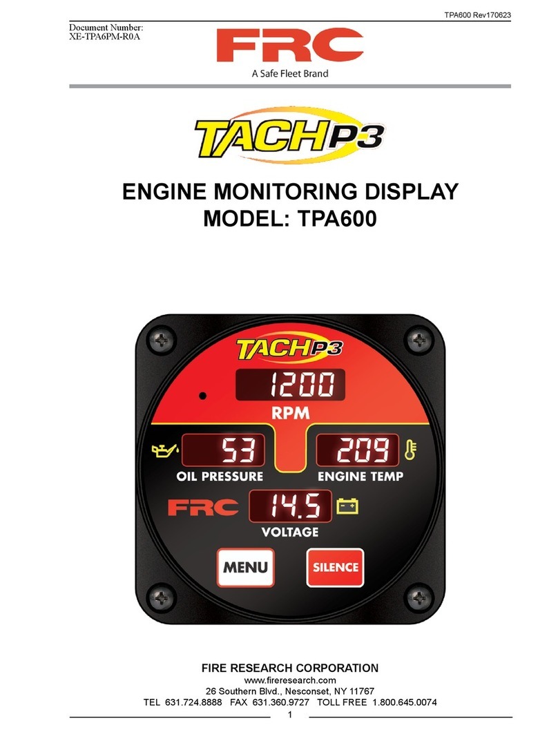 FRC TACH P3 TPA600 manual