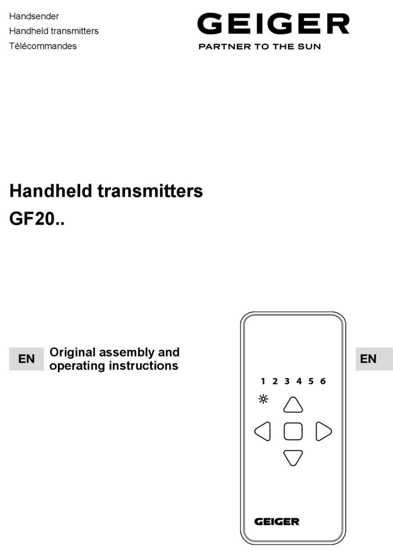 GEIGER GF20 Series User manual