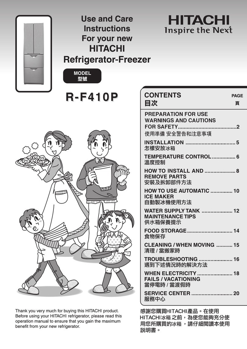 Hitachi R-F410P Quick reference guide