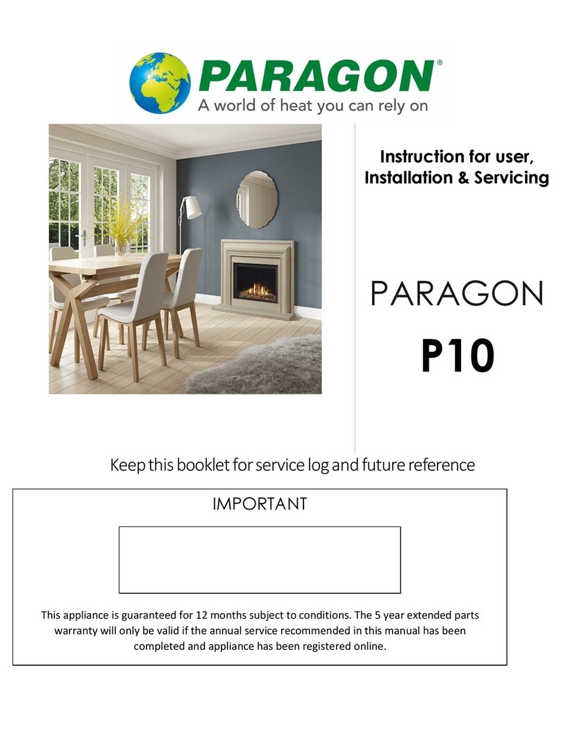 Paragon P10 Instruction for user, Installation & Servicing