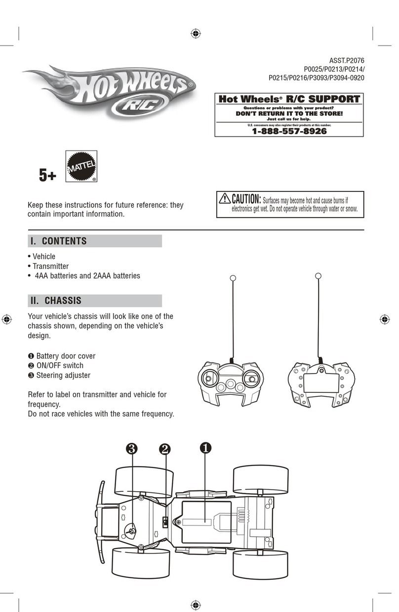 Mattel Hot Wheels R/C P0025 instructions