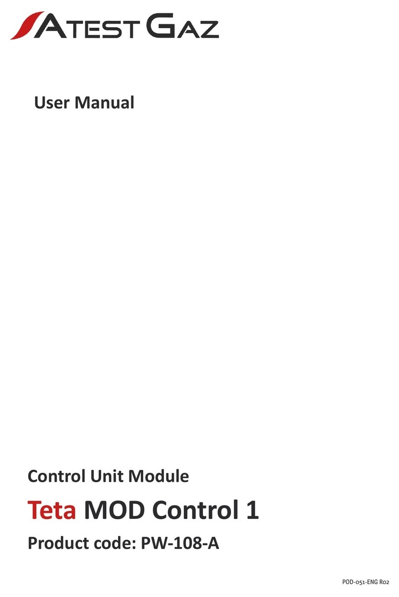 Atest Gaz Teta MOD Control 1 user manual Atest Gaz Teta MOD Control 1 user manual