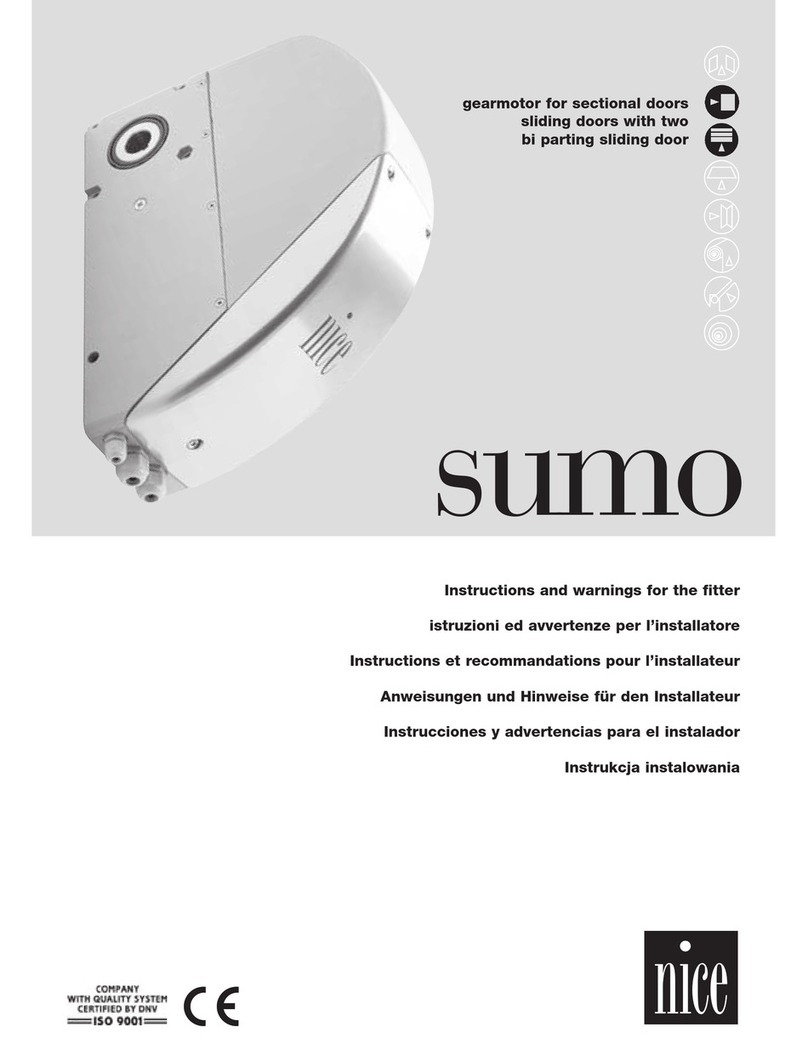 Nice SUMO Product manual