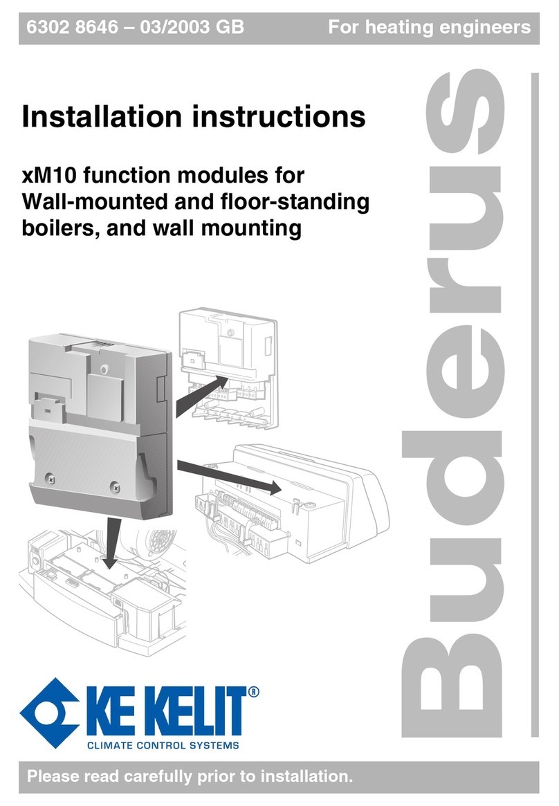 Buderus xM10 Series installation instructions