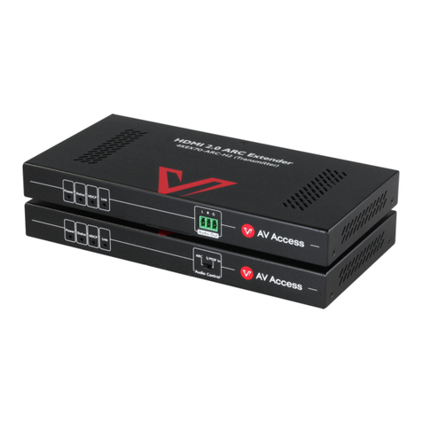 AV Access 4KEX70-ARC-H2 User manual AV Access 4KEX70-ARC-H2 User manual