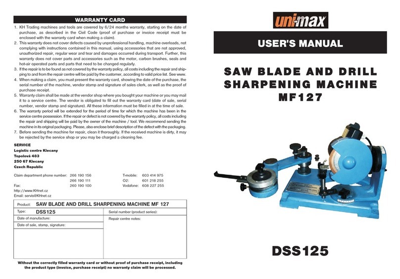 Unimax MF127 User manual