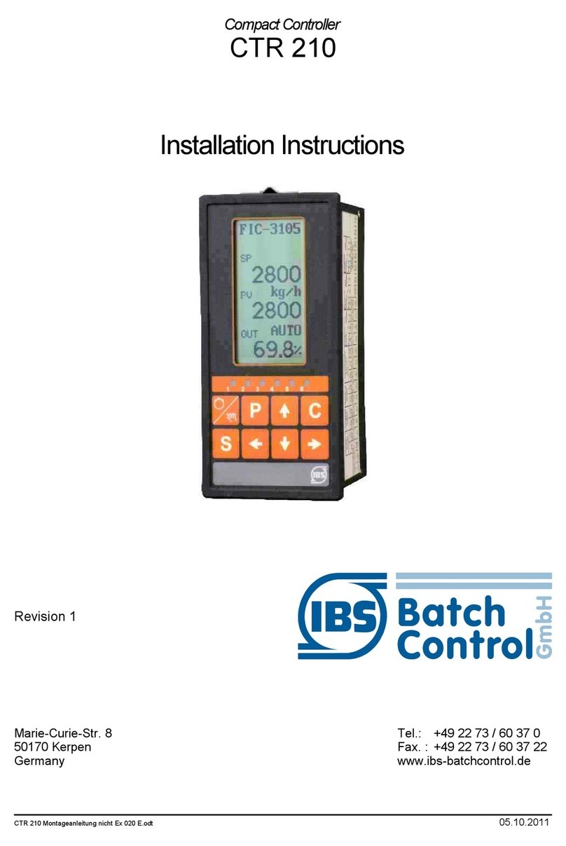 IBS BatchControl CTR 210 User manual