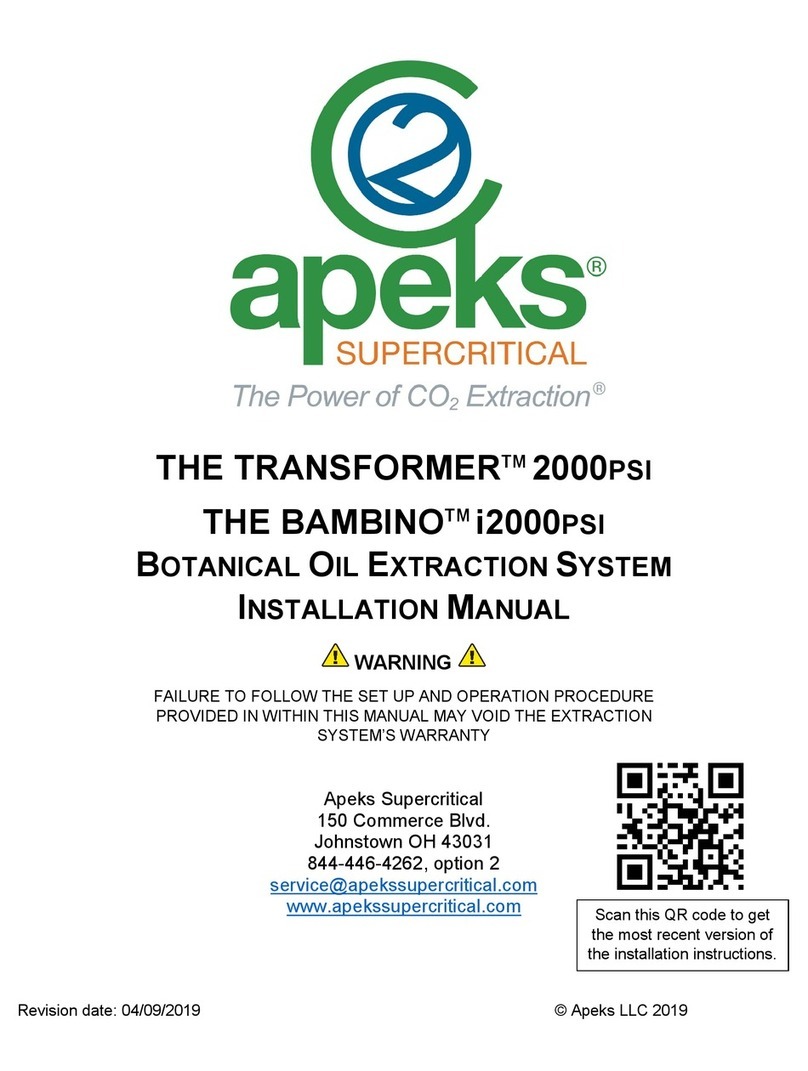 Apeks TRANSFORMER 2000PSI User manual