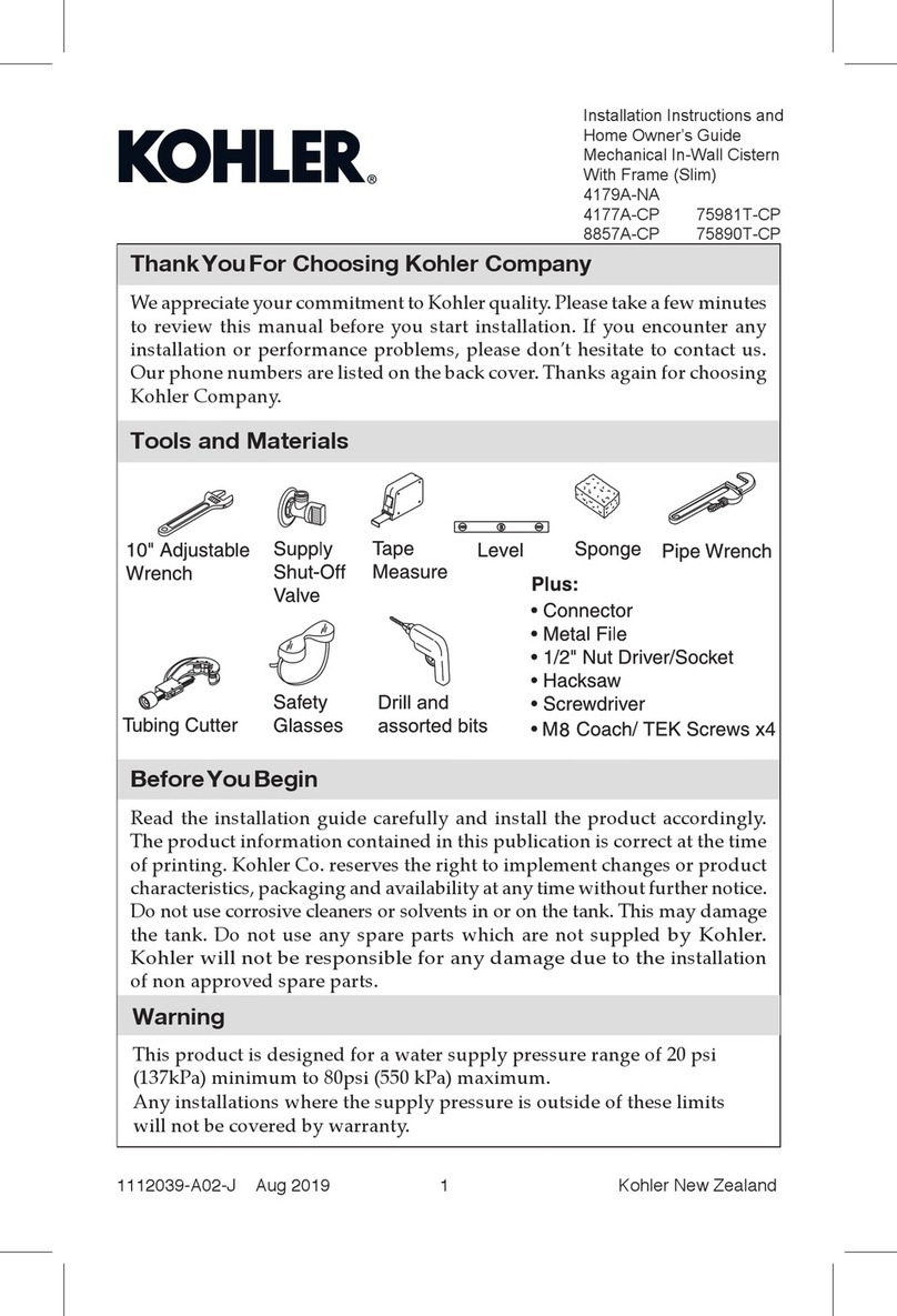 Kohler 4179A-NA User manual