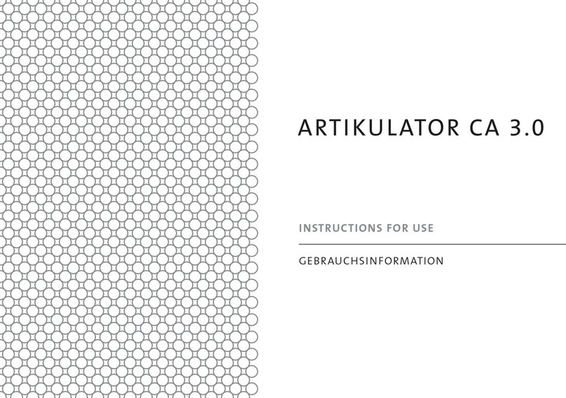 Candulor ARTIKULATOR CA 3.0 Instructions for use