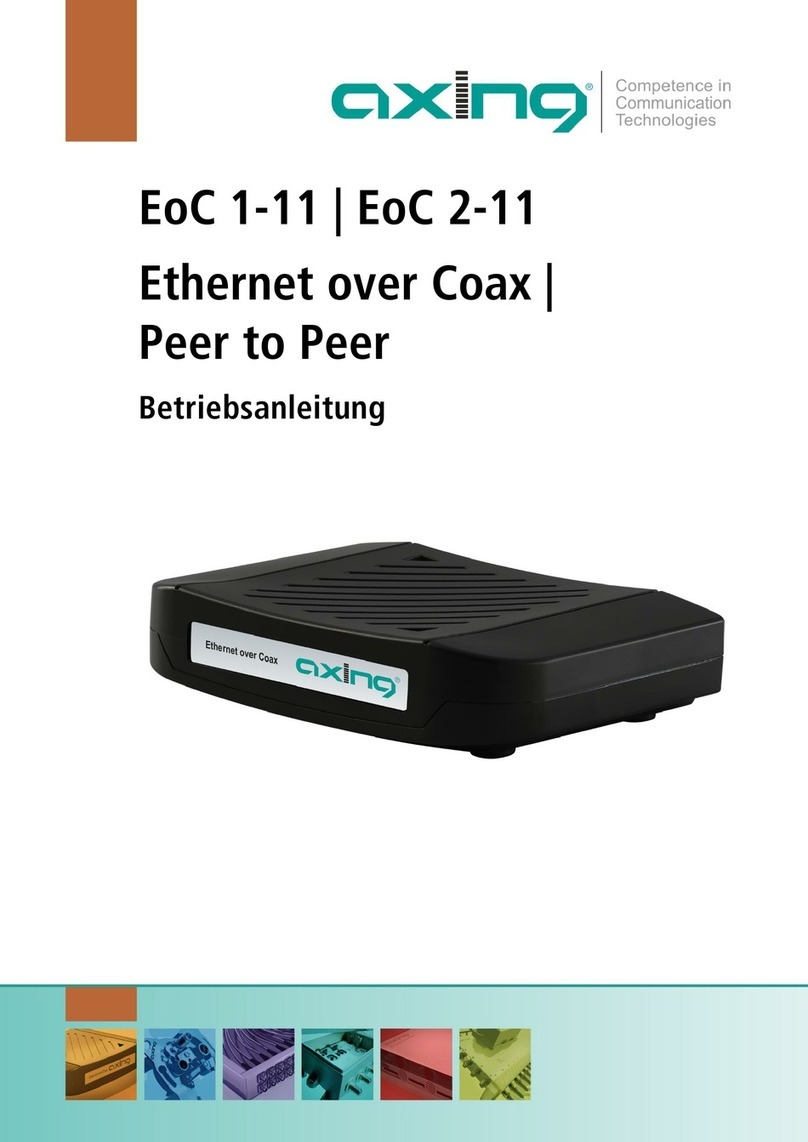 axing EoC 1-11 Operation instructions