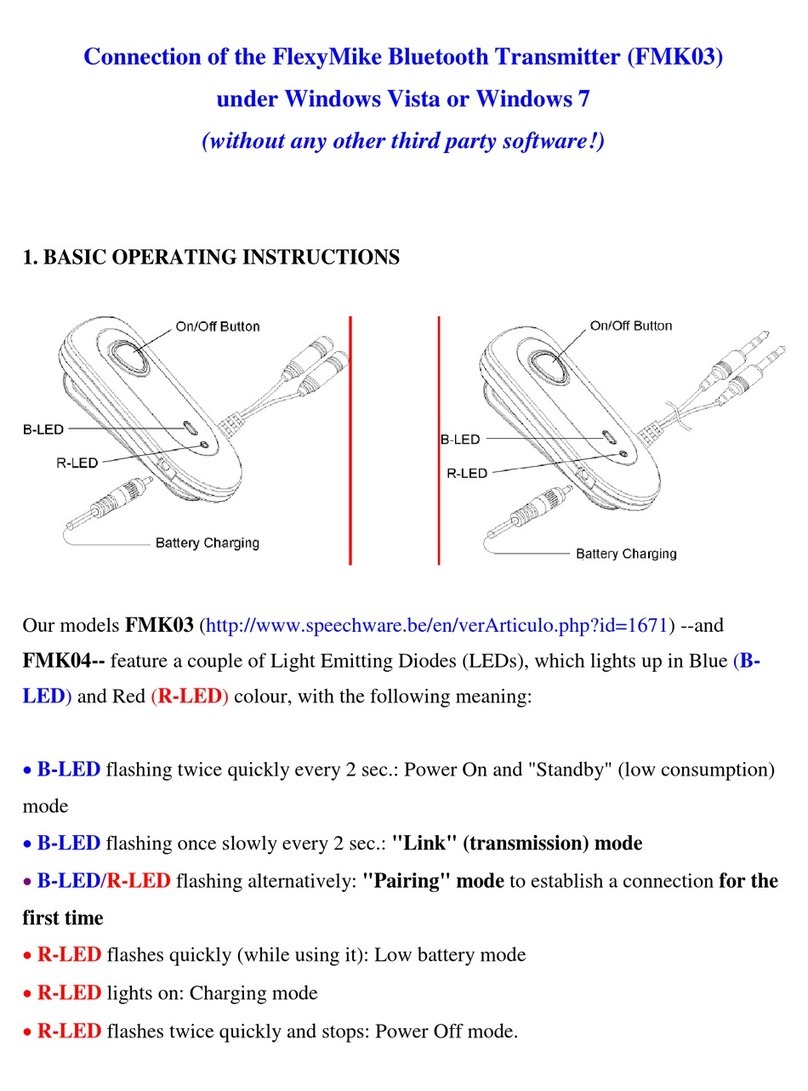 SpeechWare FlexyMike FMK03 quick start guide