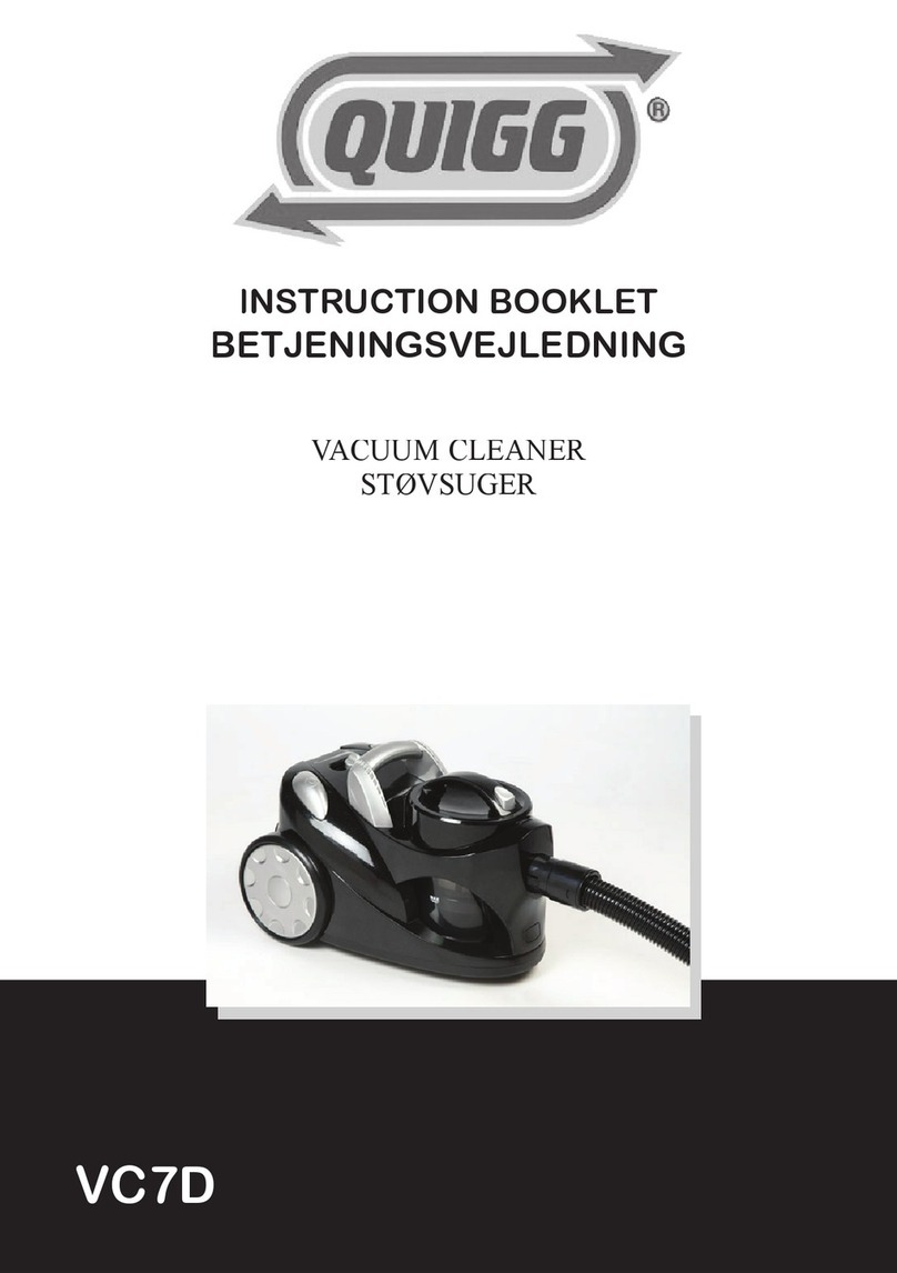 QUIGG VC7D Instruction booklet